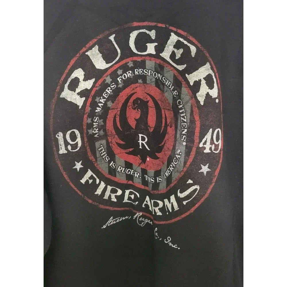 Gildan Ruger Firearms graphic hoodie Color Black Size L NWT - Picture 3 of 10